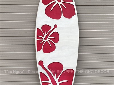 Ván lướt sóng decor Summer cao 90cm [Gỗ dày - chuẩn đẹp] VLS-11